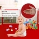 preview thumbnail 2 of 4, Infant 50"x50" 4-Panel Baby Playpen Spacious & Secure Foldable Playard Red