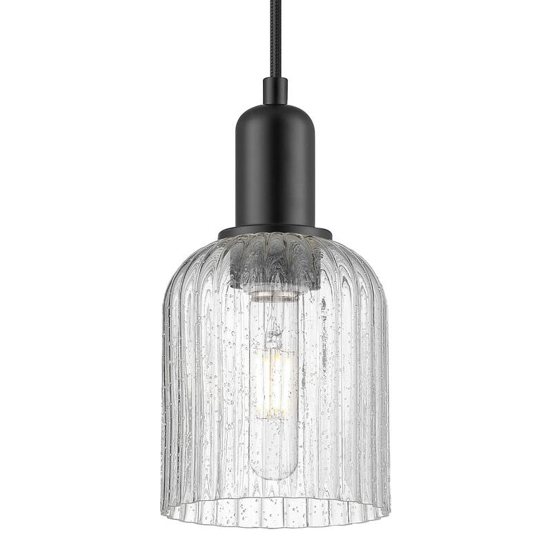 Innovations Lighting 716-1P-G559-5SDY Bridal Veil 5" Wide Mini Pendant - Matte Black