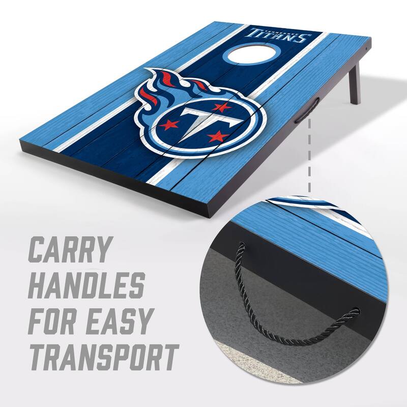 Tennessee Titans NFL Compact 2x3 Tailgate Cornhole Board Set