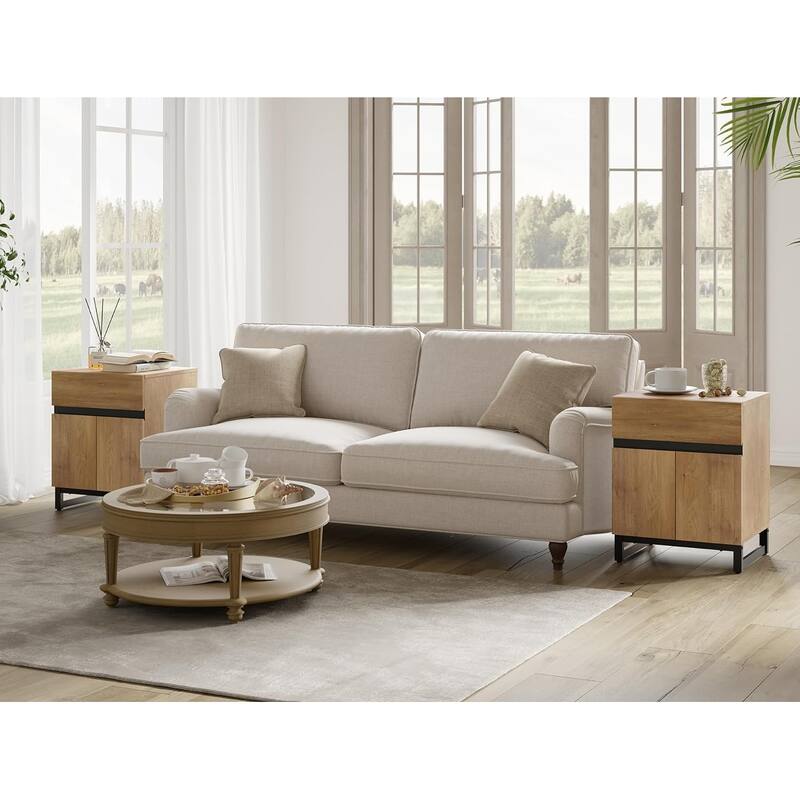 WAMPAT TV Stand and End Table Set of 3