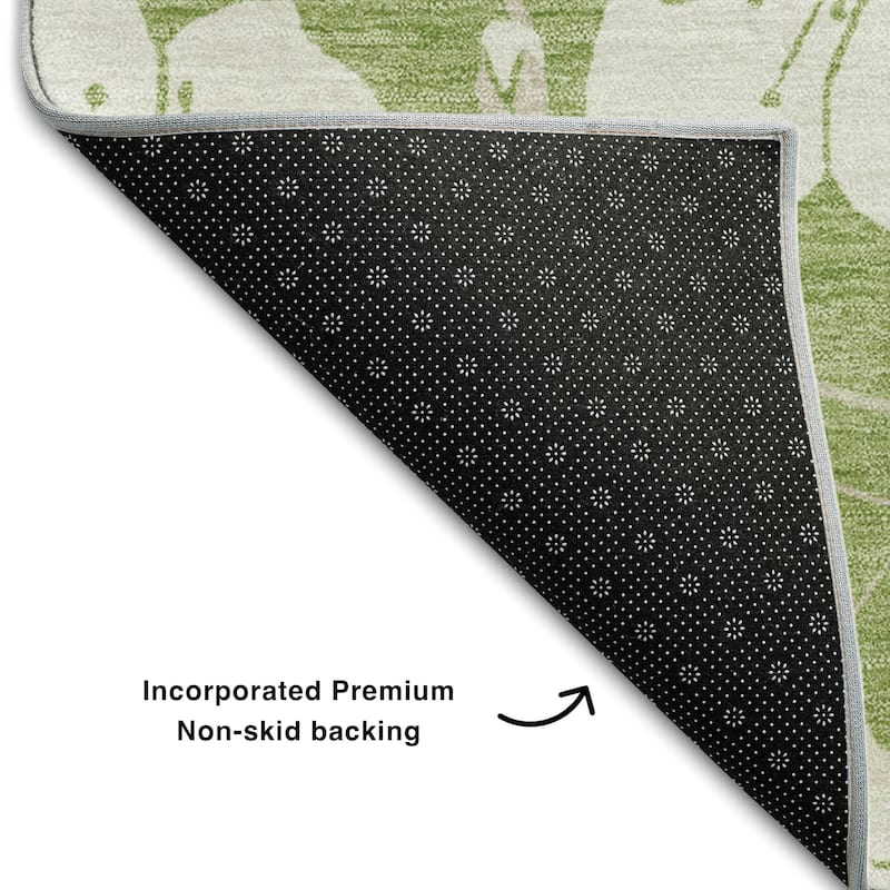 Premium Washable Super Soft Modern Floral Mayfield Rug