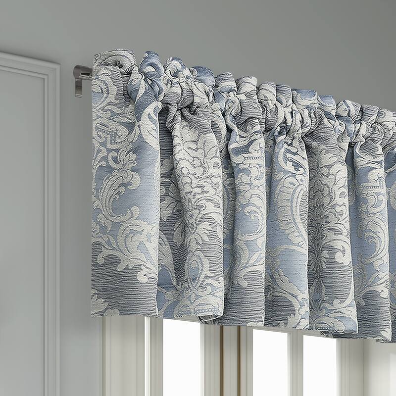 Queensbury Steel Blue Window Straight Valance