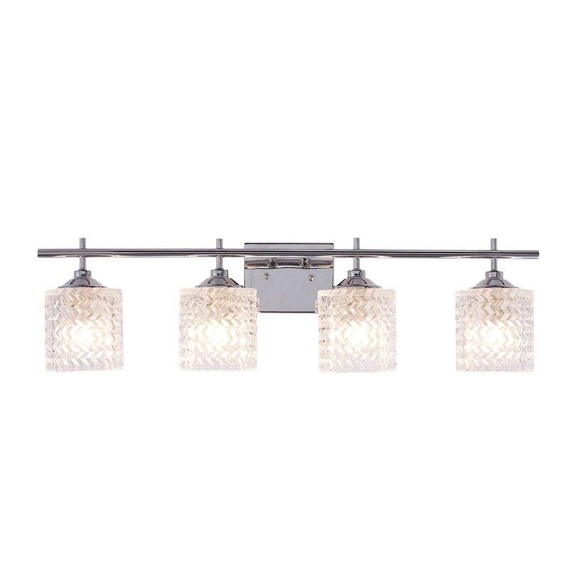 Acroma 4-light Modern Glam Bathroom Vanity Lights with Art Glass - 29 inches