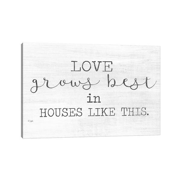 slide 2 of 6, iCanvas "Love Grows Best" by Jaxn Blvd. Canvas Print