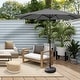 preview thumbnail 29 of 69, Lopes 9-foot Patio Umbrella with Bronze Finish Base Weight Stand Included Gray