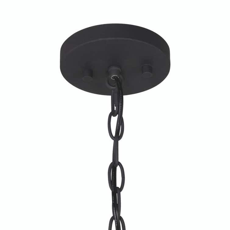 Acroma 4-Light Dimmable Drum Chandelier with Handwoven wicker shade