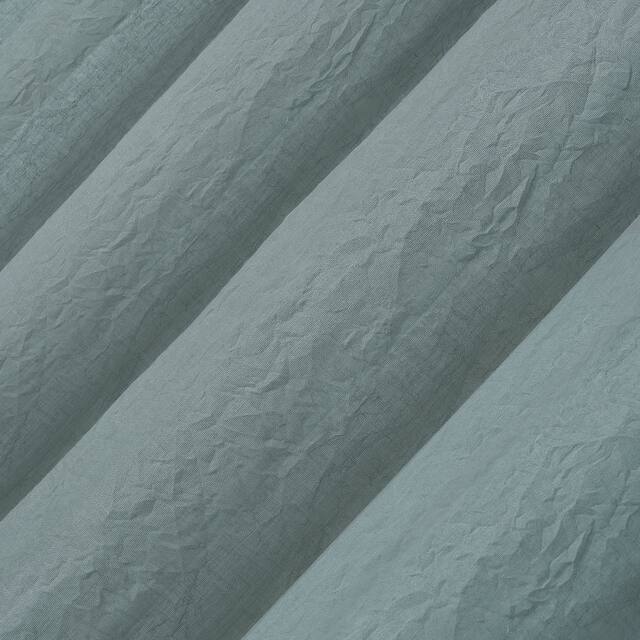 No. 918 Ladonna Crushed Texture Semi-Sheer Rod Pocket Curtain Panel, Single Panel