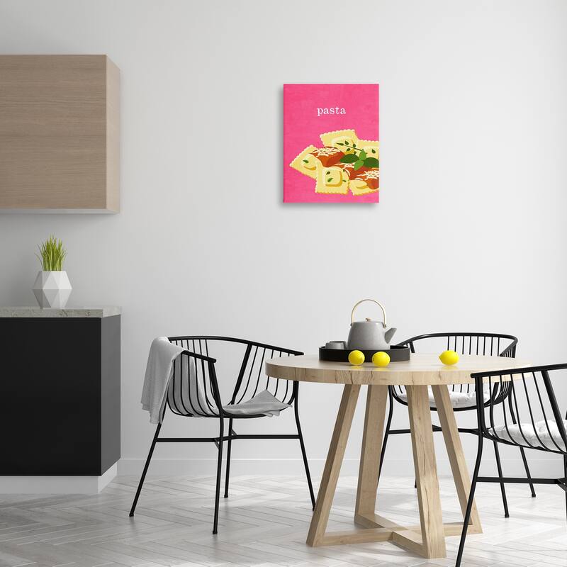 Stupell Ravioli Pasta Dish Canvas Wall Art Design By Kim Allen