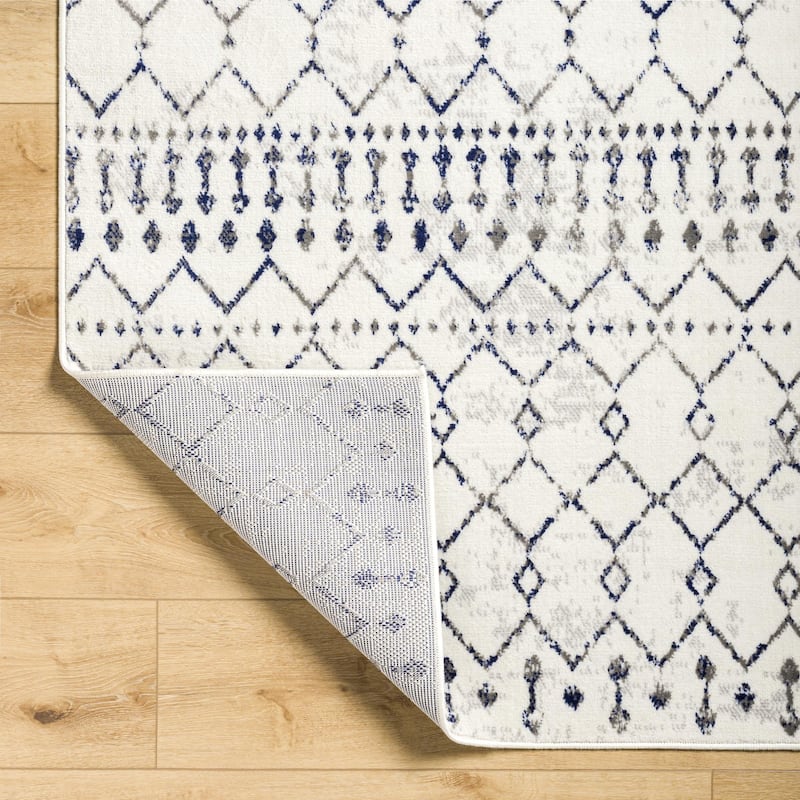 Livabliss Joel Mod Black/Ivory Ombre Geometric Striped Area Rug