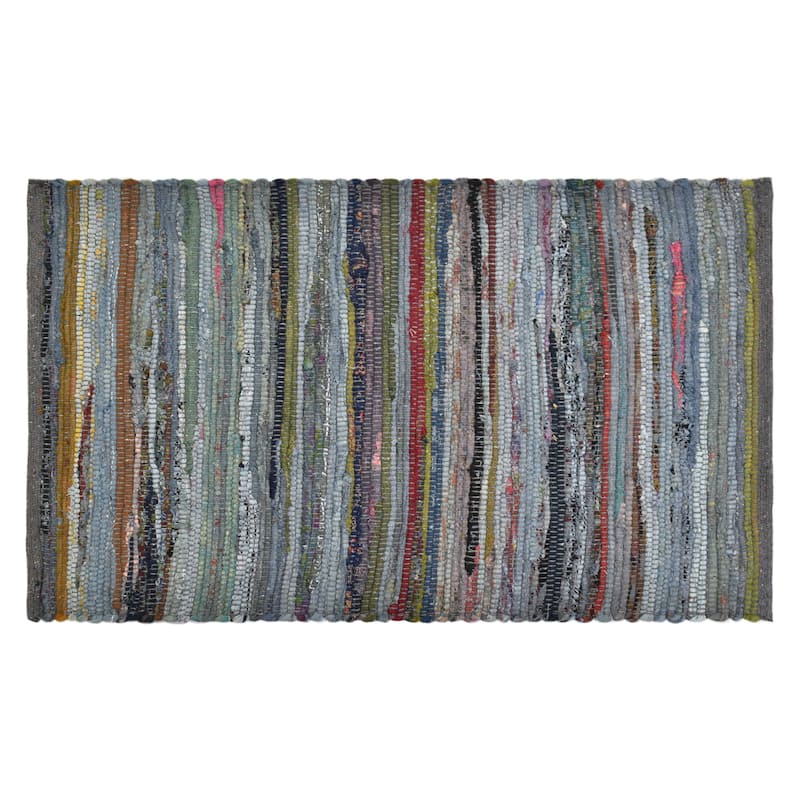 Fabstyles Premium Cotton Handmade Area Rag Rug Living Room, Hallway