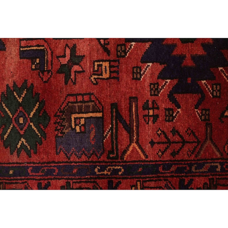 ECARPETGALLERY Hand-knotted Andelz Red Wool Rug - 4'4 x 8'2