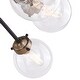 preview thumbnail 8 of 10, Orbit Sputnik Bronze Industrial Semi-flush Ceiling Light Fixture