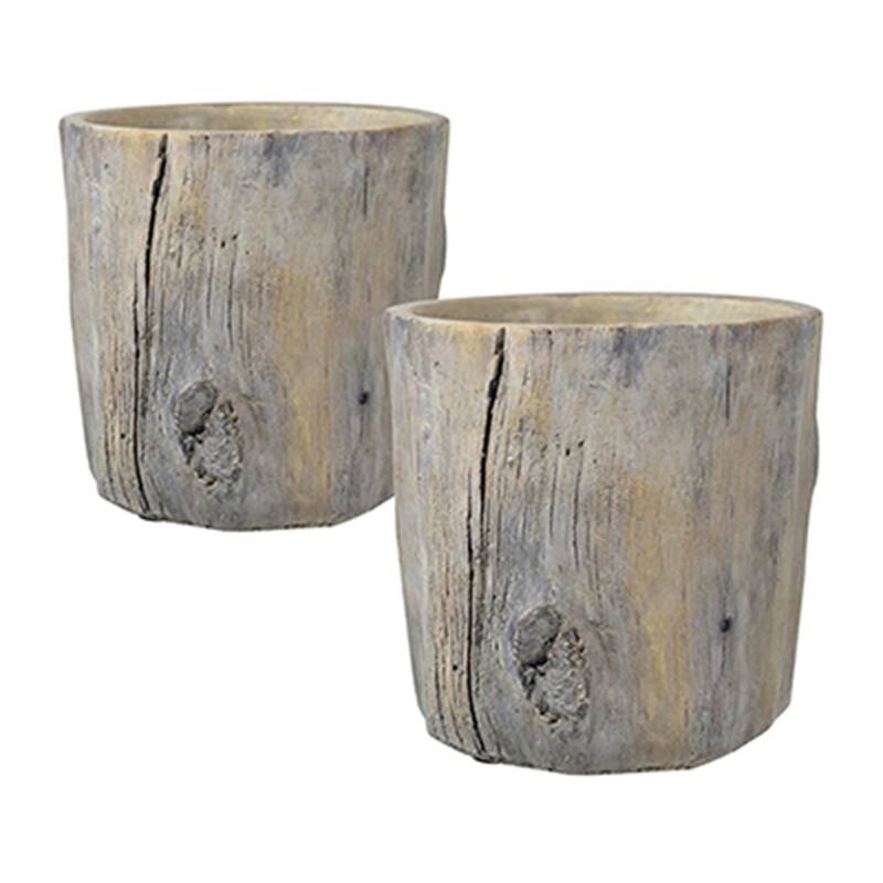 GDFStudio 6.5x6.5x6.5" Small Round Fillmore Planter (Set of 2)
