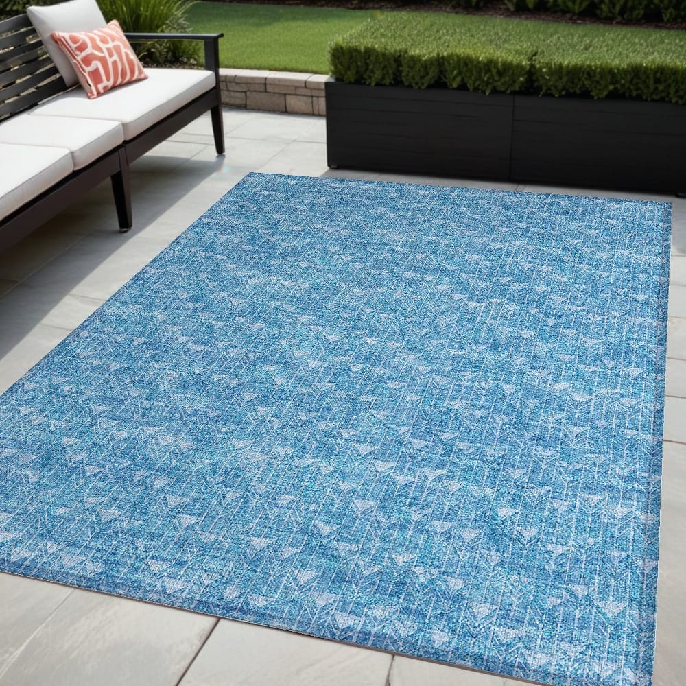 Palu Stylish Geometric Weather Resistant Versatile Elegance Outdoor Rug