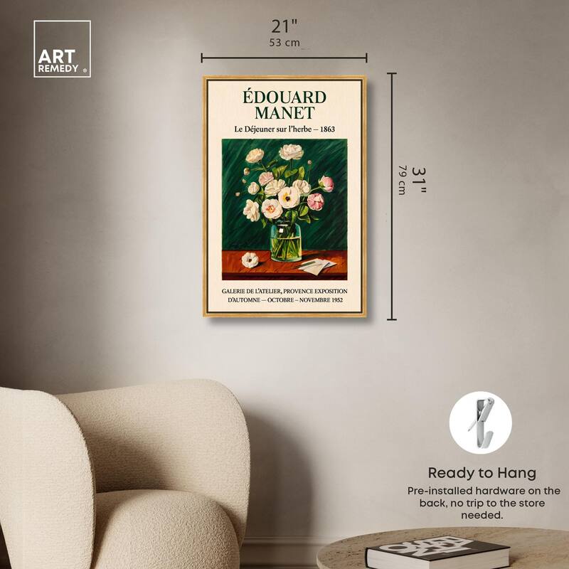 Manet's Floral Canvas by Art Remedy