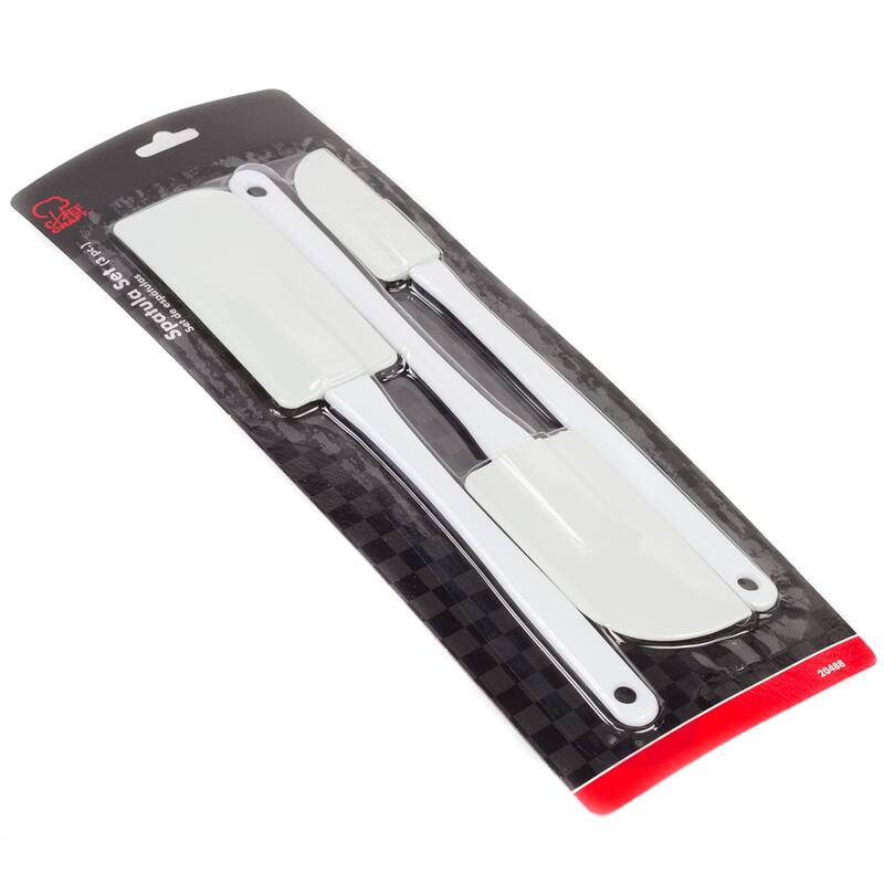 Chef Craft 3 Piece Flexible Blade Bowl Scraper / Spatula Set