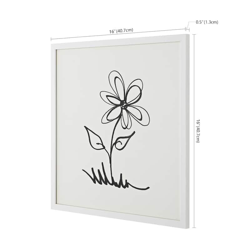SAFAVIEH Nadjia Signed: Springtime 16-inch Square Framed Wall Art