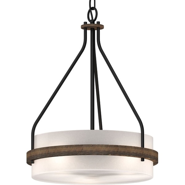 Volume Lighting 4773 Emery 3 Light 16 Wide Drum Mini Chandelier With Frosted Gl N A Volume Lighting 4773 Emery 3 Light 16 Wide Drum Mini Chandelier With Frosted Gl N A