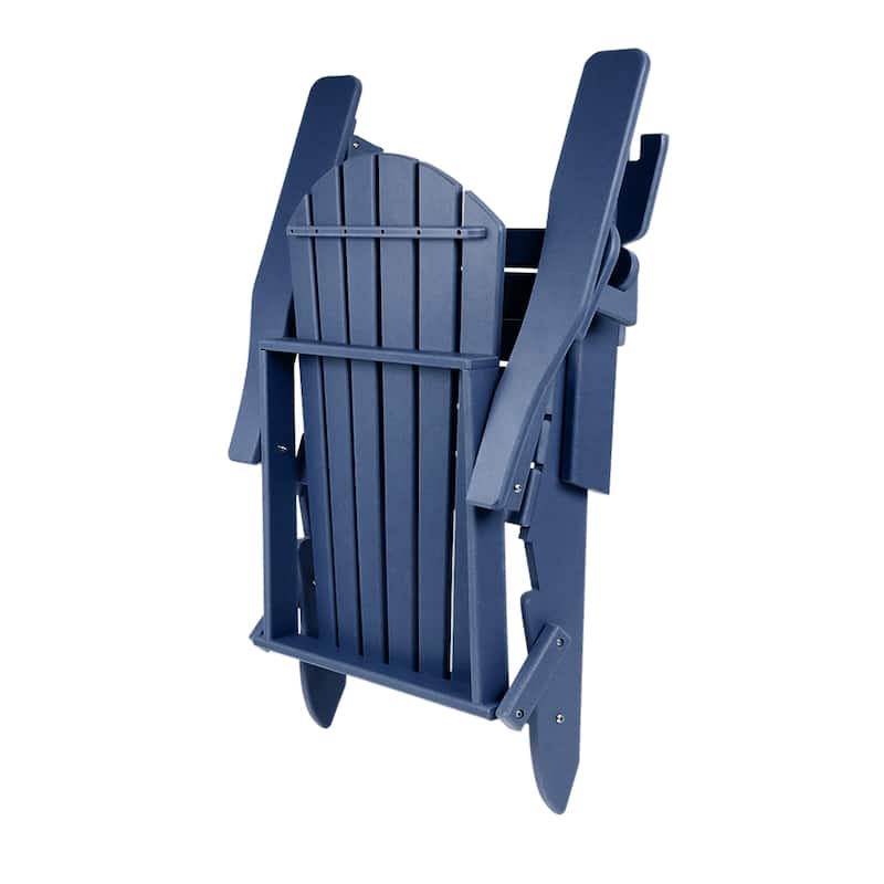 Vrakae Adjustable and Folding Adirondack Chair with Cup Holder