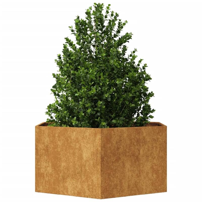 vidaXL Garden Planters Raised Vegetable Bed Elevated Flower Box Outdoor Steel - 40.9" x 35.4" x 17.7/ 1