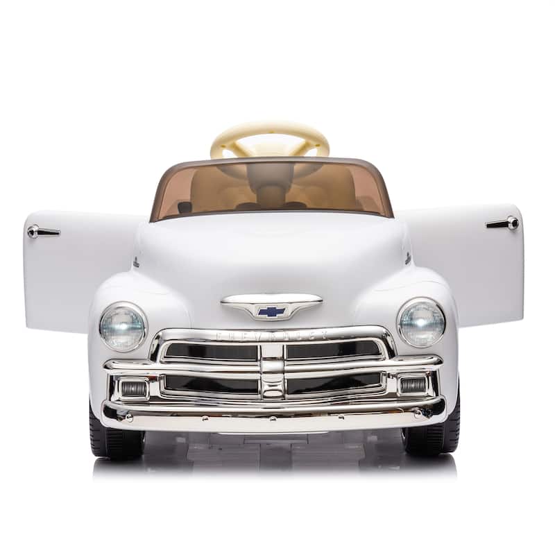 12V Kids Ride On Truck Car W/Parents Control, Licensed Chevrolet 3100 Pickup,Electric Car,High-Power Up To 4.35 Km/H,Age 3+