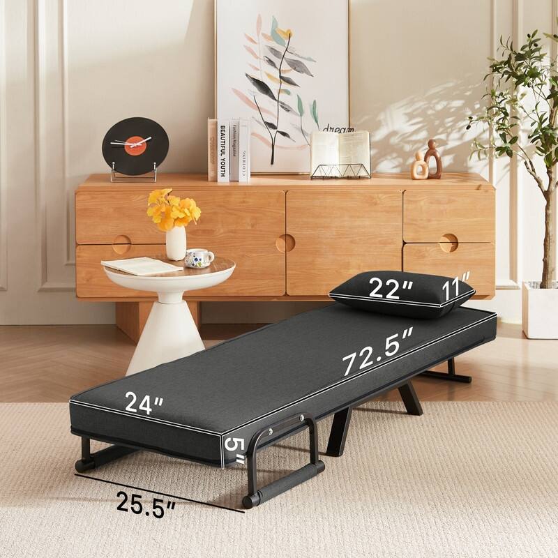 5-in-1 Convertible Sleeper Chair - Adjustable Folding Sofa Bed for Compact Living