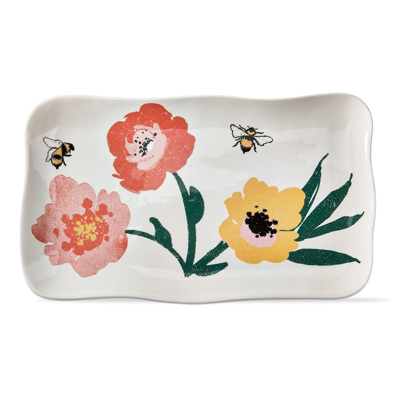 Bee Blossom Rectangle Platter