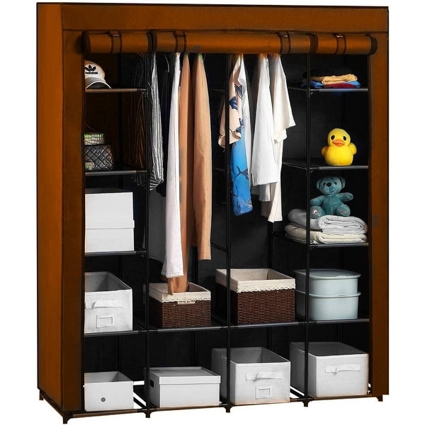 Portable Closet Organizer Storage Wardrobe Closet with Non Woven