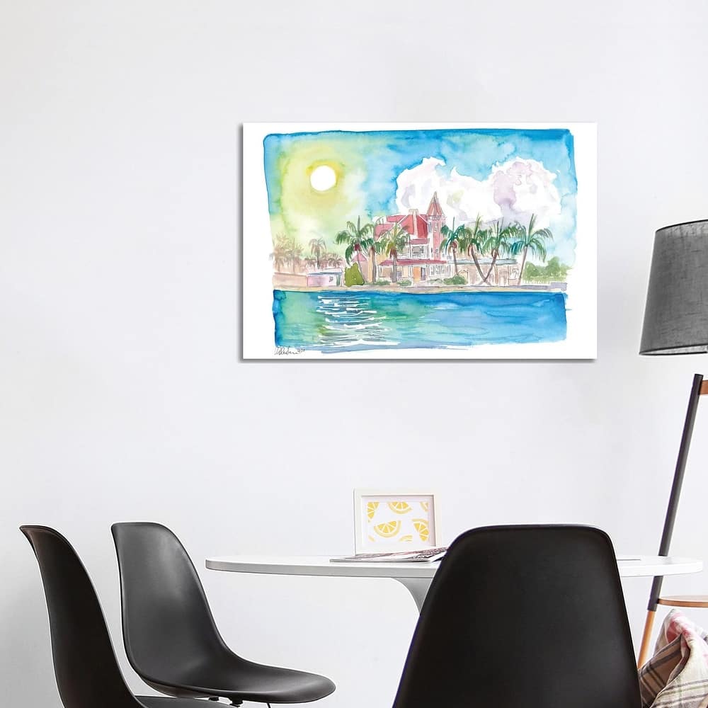 iCanvas "Southernmost Key West Florida Water Reflections And House" by Markus & Martina Bleichner Canvas Print