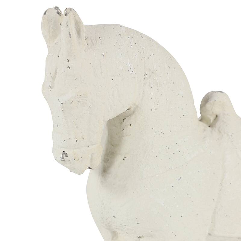 Fiberglass Horse Decorative Sculpture - White - Roche River Decor
