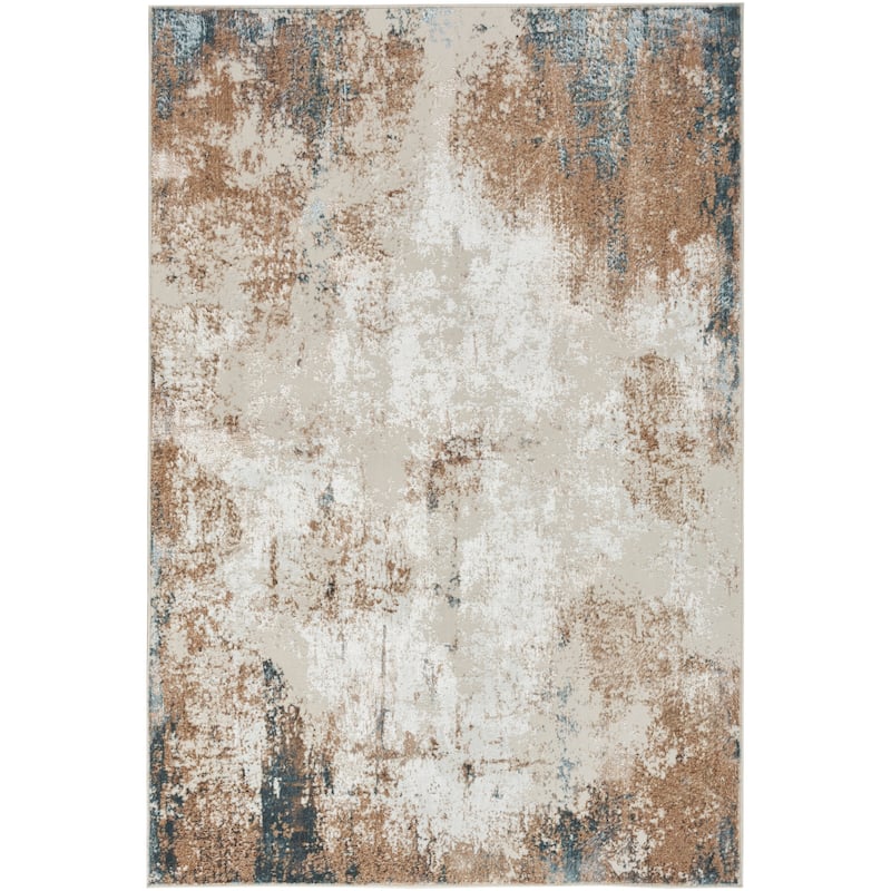 Nourison Glam Indoor Grey Abstract Area Rug