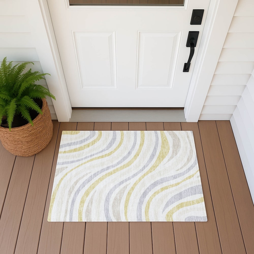 Machine Washable Indoor/ Outdoor Traditional Mimi Chantille Rug