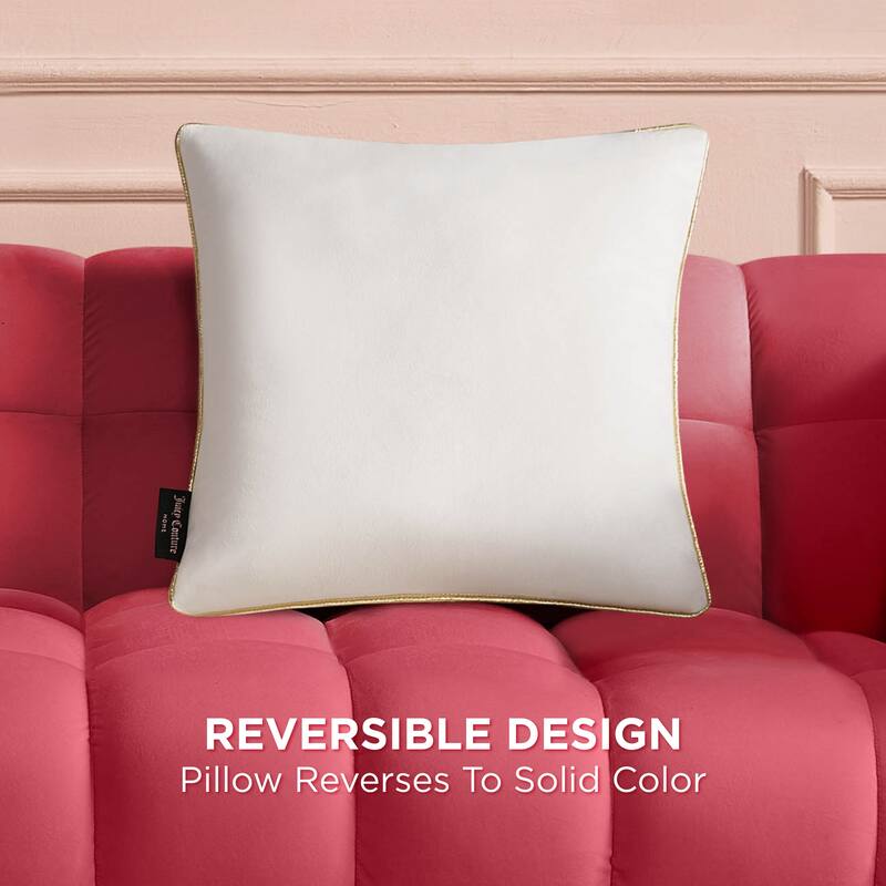 Juicy Couture Velvet Cheetah Pillow 14" x 24"