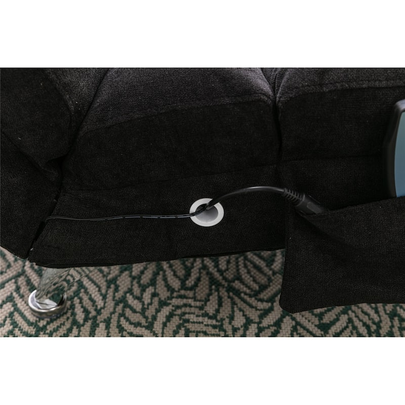 Linen Chaise Lounge Indoor Chair, Modern Long Lounger for Office or Living Room