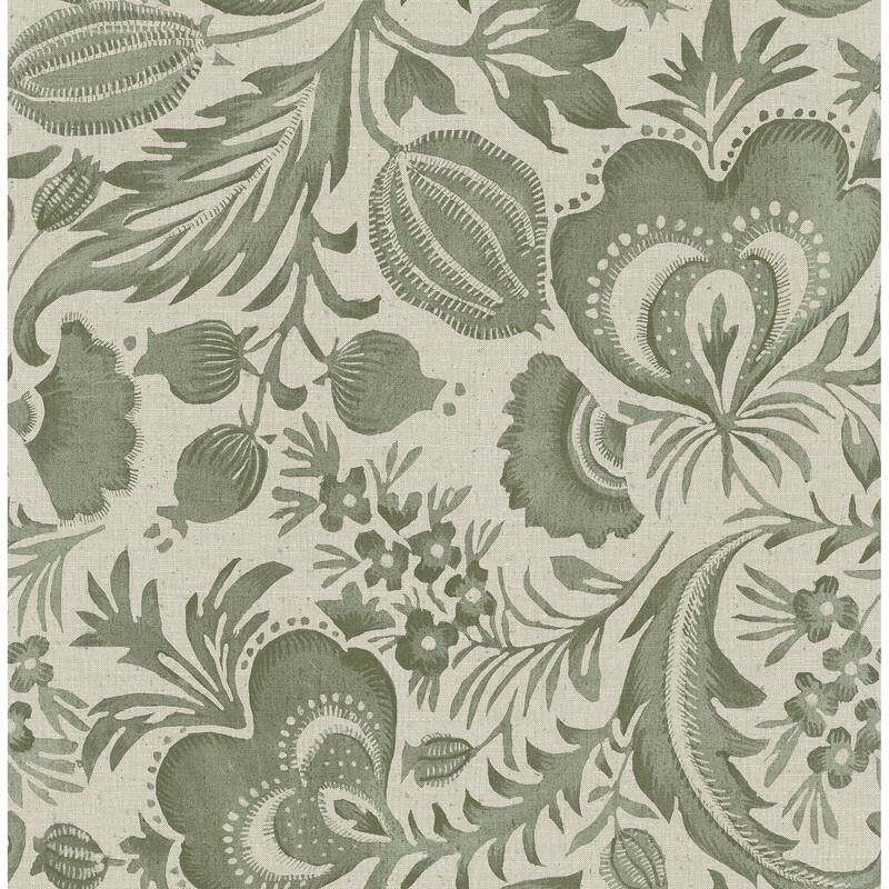 Scott Living Culver Moss Jacobean Wallpaper