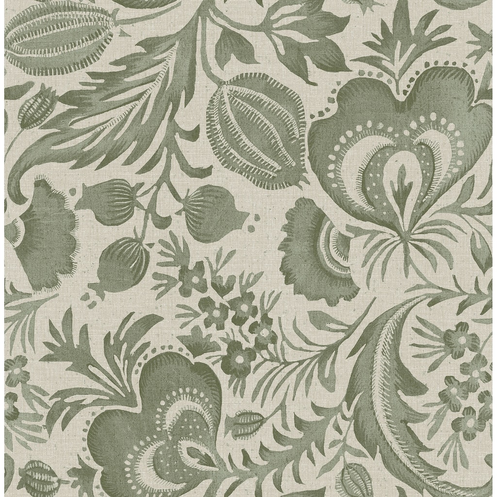Scott Living Culver Moss Jacobean Wallpaper
