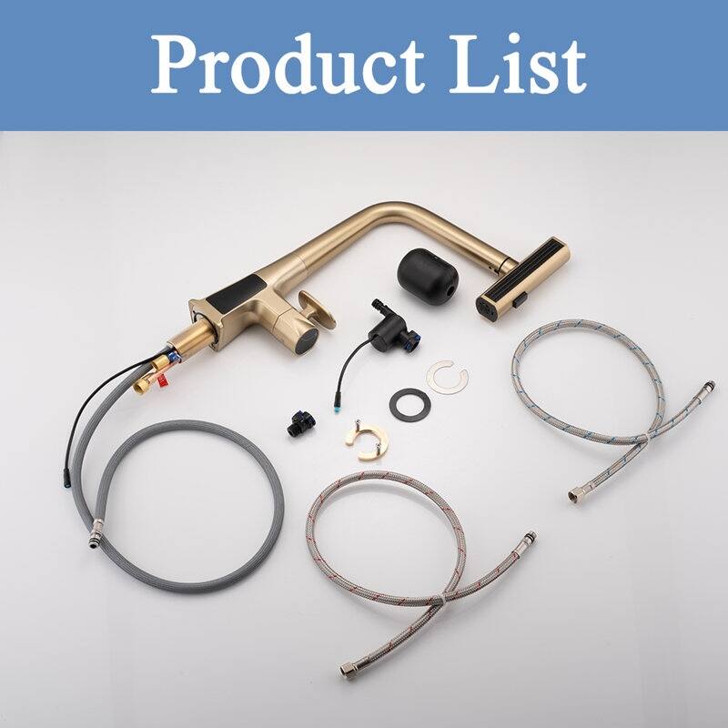 Matte Black Smart Temp 3 Mode Faucet with Pull Down Sprayer​