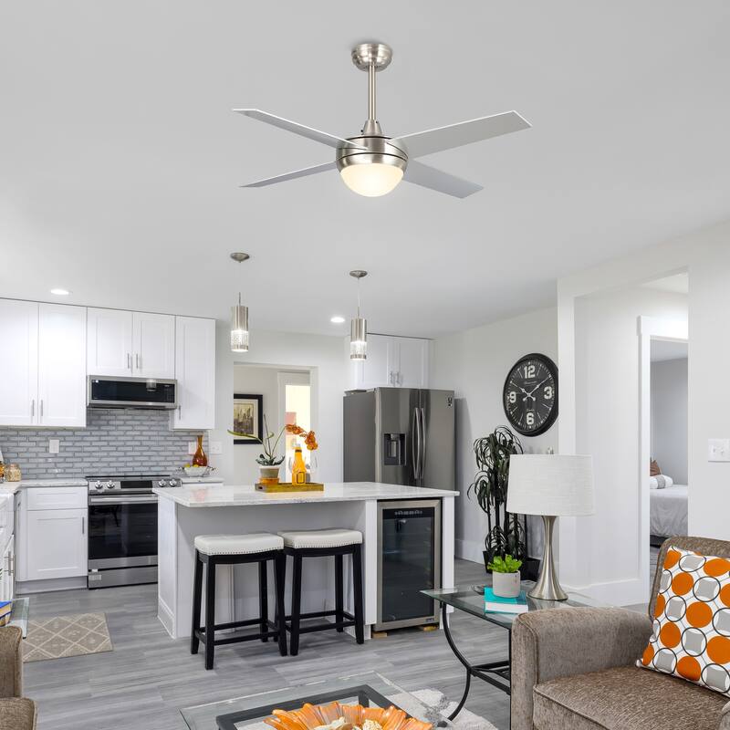 CARRO Norfolk 48" Indoor Smart Ceiling Fan with LED Light and Wall Control
