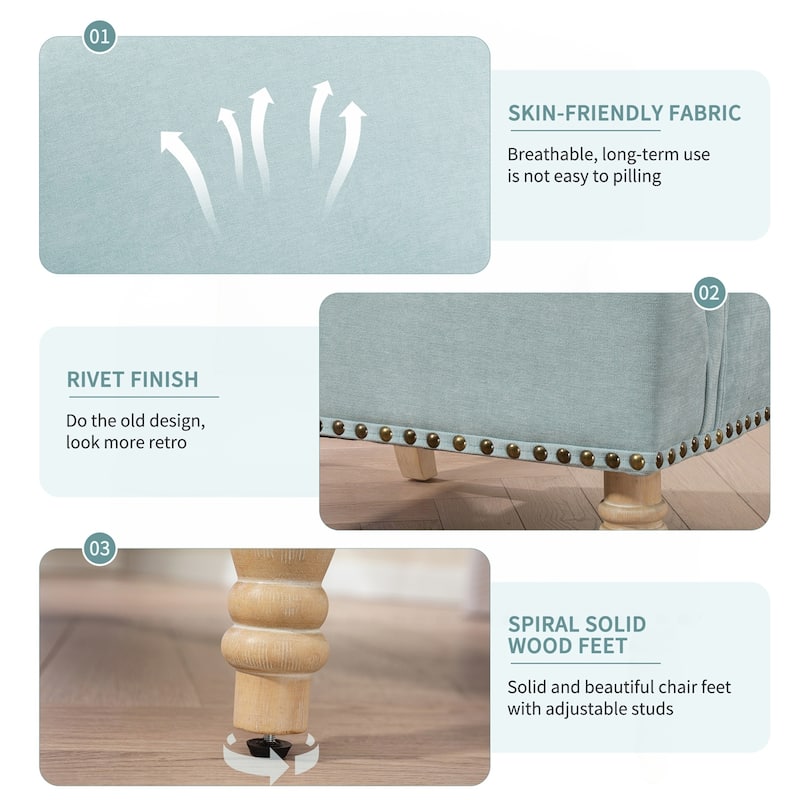 Comfortable Upholstered Armchair with Sturdy Wooden Frame