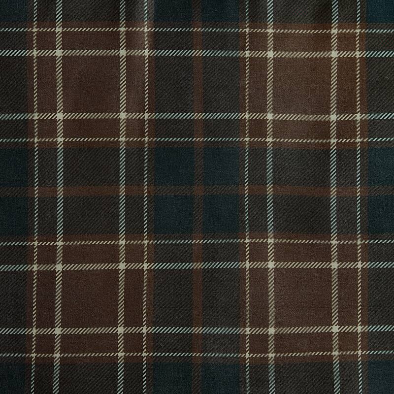 Eddie Bauer Huntley Plaid Reversible Brown Comforter Set