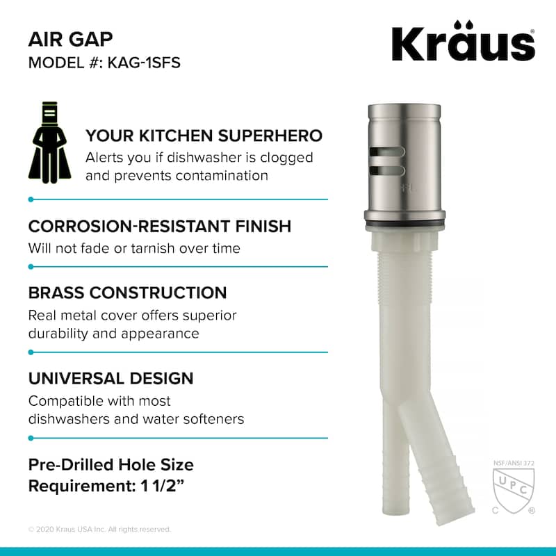 KRAUS Dishwasher Air Gap