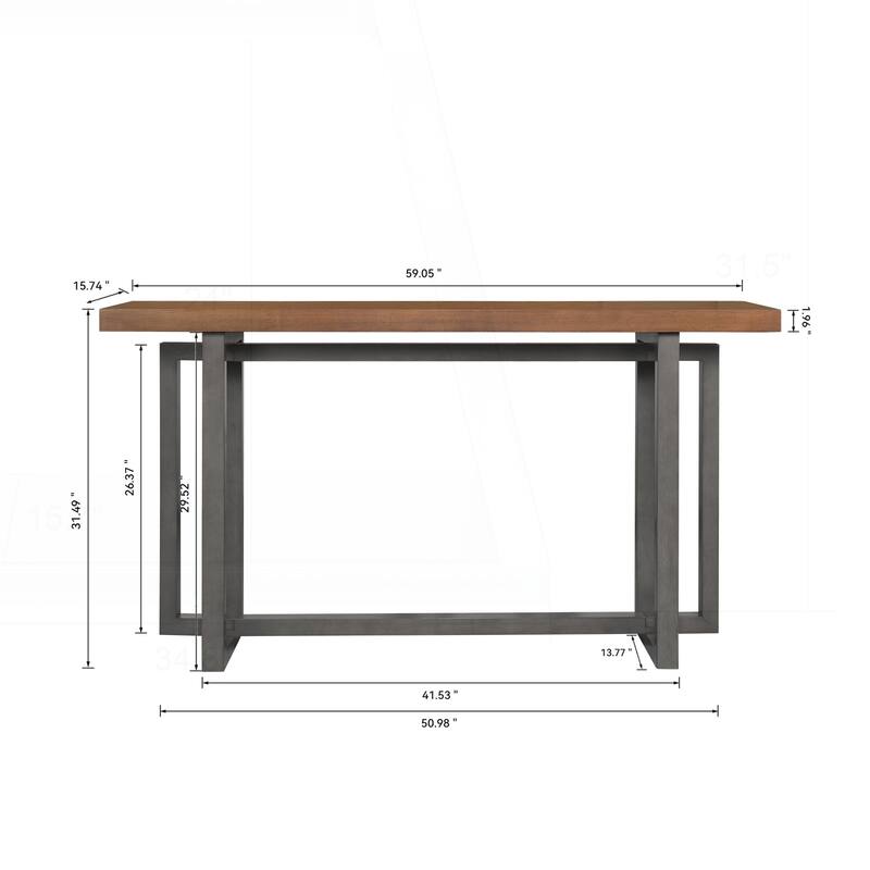 Versatile Space-Saving Console Table for Various Settings