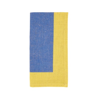 Colorful Block Border Napkin (Set of 4) - 20"x20"