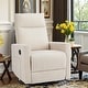 preview thumbnail 1 of 22, Recliner Chair, Swivel Rocking, Glider Rocker Recliner, Nursery Chair With Footrest For Living Room Fabric Beige