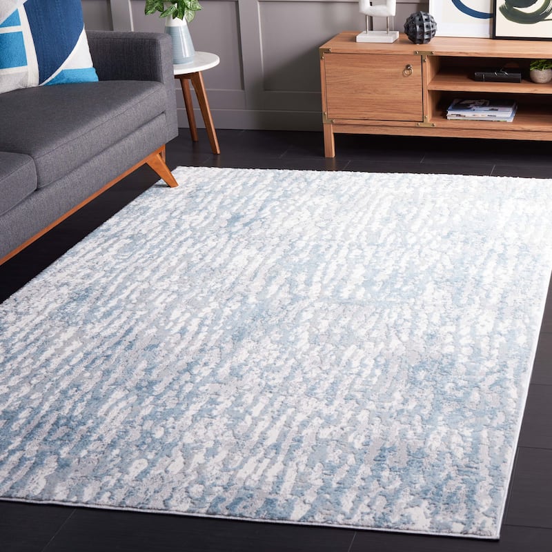 SAFAVIEH Lagoon Priama Modern Abstract Rug - 5'3" x 7'6" - Blue/Grey