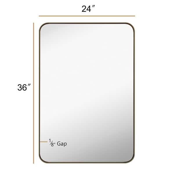 dimension image slide 0 of 4, Mirror Trend Round Flat Metal-framed Wall Mirror