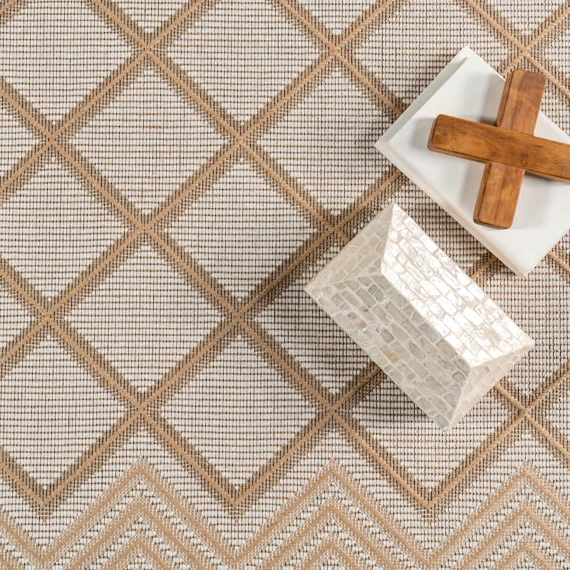 Nuloom Eleanora Geometric Transitional Jute Area Rug