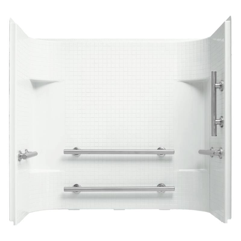 Sterling 71144123 Accord 55" x 59-3/8" x 31-1/4" Vikrell Shower Wall - White