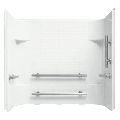 Sterling 71144123 Accord 55" x 59-3/8" x 31-1/4" Vikrell Shower Wall