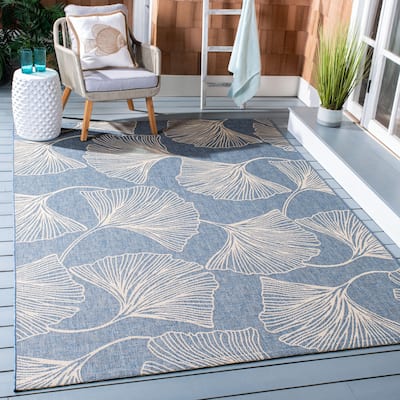 SAFAVIEH Courtyard Ryuko Transitional Patio Backyard Rug